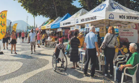 Ação social da COLEPE em Copacabana